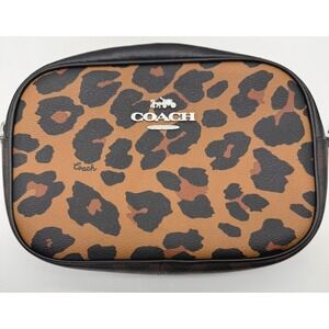 Coach Graham Crossbody Unisex Small Brown Leopard Signature Camera Bag CC759